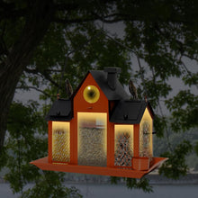 Load image into Gallery viewer, Elegant Hanging Solar Bird Feeder with Water Cup - Ideal for Cardinals &amp; Finches