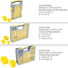 Load image into Gallery viewer, Versatile Portable Storage Box Set of 4 - Ideal for Tools, Crafts &amp; Supplies