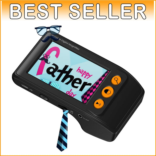 Ergonomic Handheld Digital Magnifier with Foldable Handle & Snapshot Function