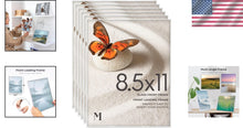 Load image into Gallery viewer, Versatile White 8.5x11 Picture Frame Set - Ideal for Certificates and Artwork