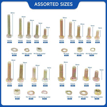 Load image into Gallery viewer, Complete Hex Bolt and Nut Kit - 940PCS Heavy Duty &amp; Zinc Plated for Durability