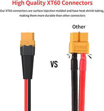 Load image into Gallery viewer, Premium XT60 50FT Extension Cable - 10AWG tinned Copper for RC &amp; Solar Use