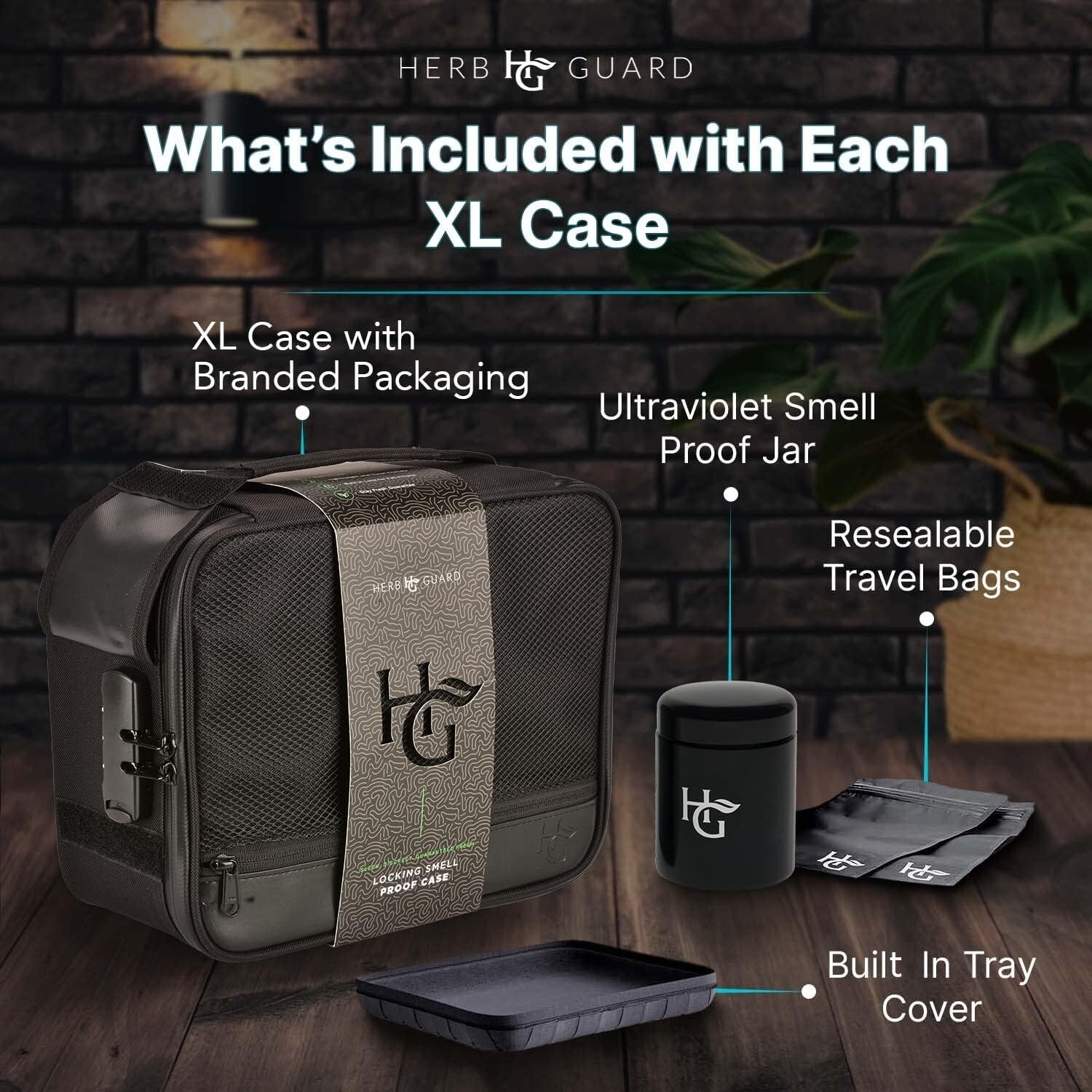 Durable Smell Proof Bag & Airtight Case - Maximum Freshness with Lock System