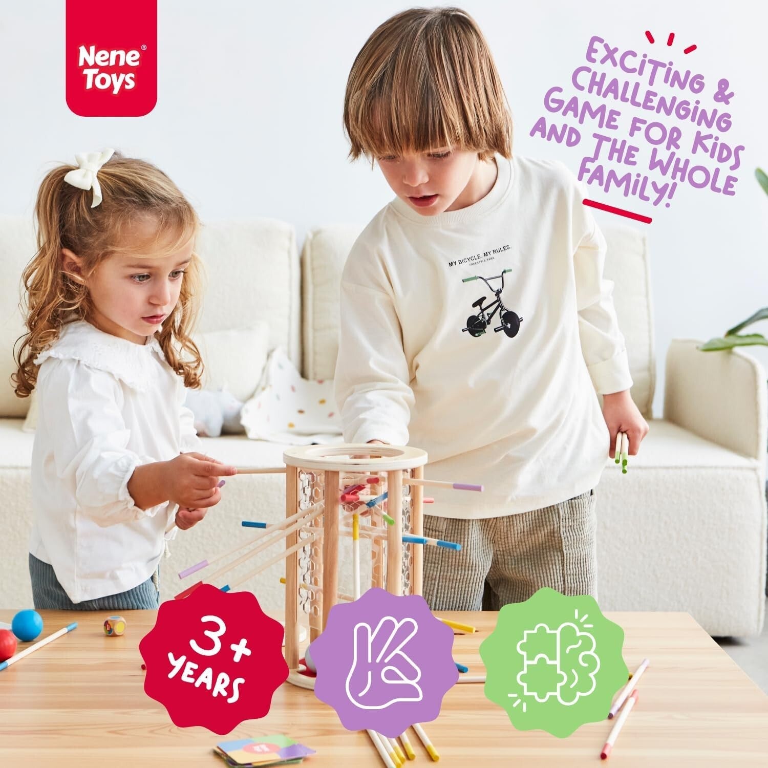 Durable and Safe Jumbo Montessori Game - 4 Modes of Educational Play for Kids