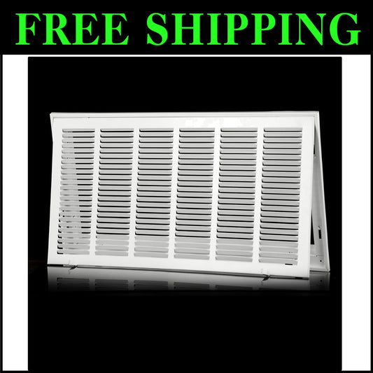 Durable 30''x20'' HVAC Return Vent Cover - Powder Coated Steel and Easy Install