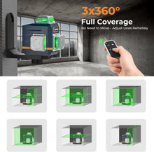 Load image into Gallery viewer, Compact Self-Leveling Laser Level with 12 Bright Lines – Durable and Portable