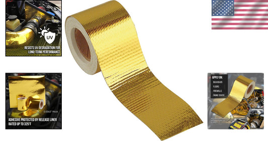 Durable Reflective Heat Barrier Tape 2" x 15' - Protect Sensitive Vehicle Parts