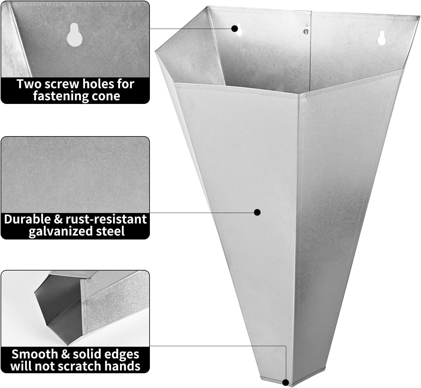 Easy-to-Clean Poultry Restraining Cone for Chickens and Turkeys Up to 8 lbs