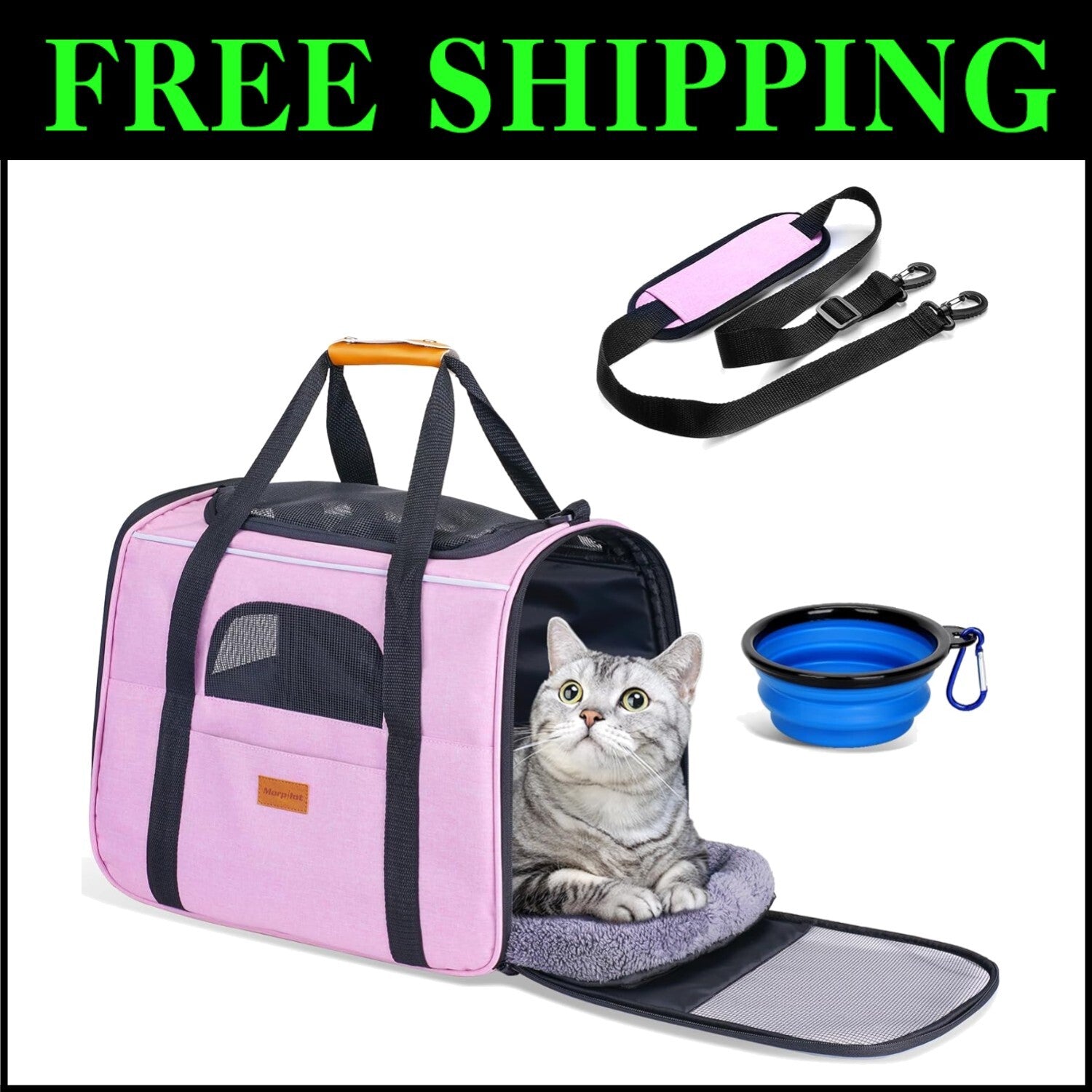 Soft-Sided Cat Carrier for Medium Cats - Spacious & Durable Travel Solution