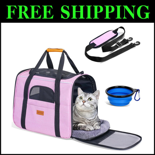 Soft-Sided Cat Carrier for Medium Cats - Spacious & Durable Travel Solution