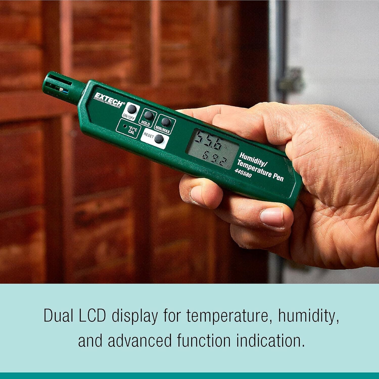 Eco-Friendly Pocket-Sized Humidity & Temperature Meter with LED Indicators