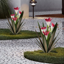 Load image into Gallery viewer, Rustproof Metal Agave Plant Art with Waterproof Lilies – 16-inch Decorative Gift