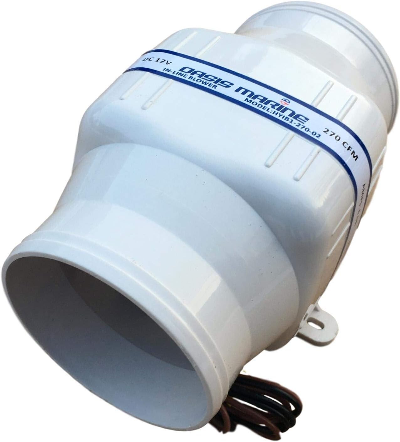 4" In-line Marine 12V DC Bilge Air Blower Exhaust Fan - High Volume Flow