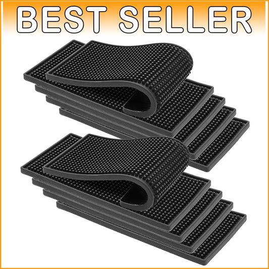 Heavy Duty 12x6 Inch Bar Mats, Non-Slip Rubber - Ideal for Bartenders & Tables