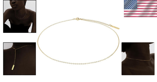 Minimalist Gold Necklace for Women - Waterproof & Long-lasting Jewelry Piece