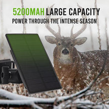 Load image into Gallery viewer, Versatile Solar Panel for Trail Cameras - 5200mAh &amp; Dual Connector Options