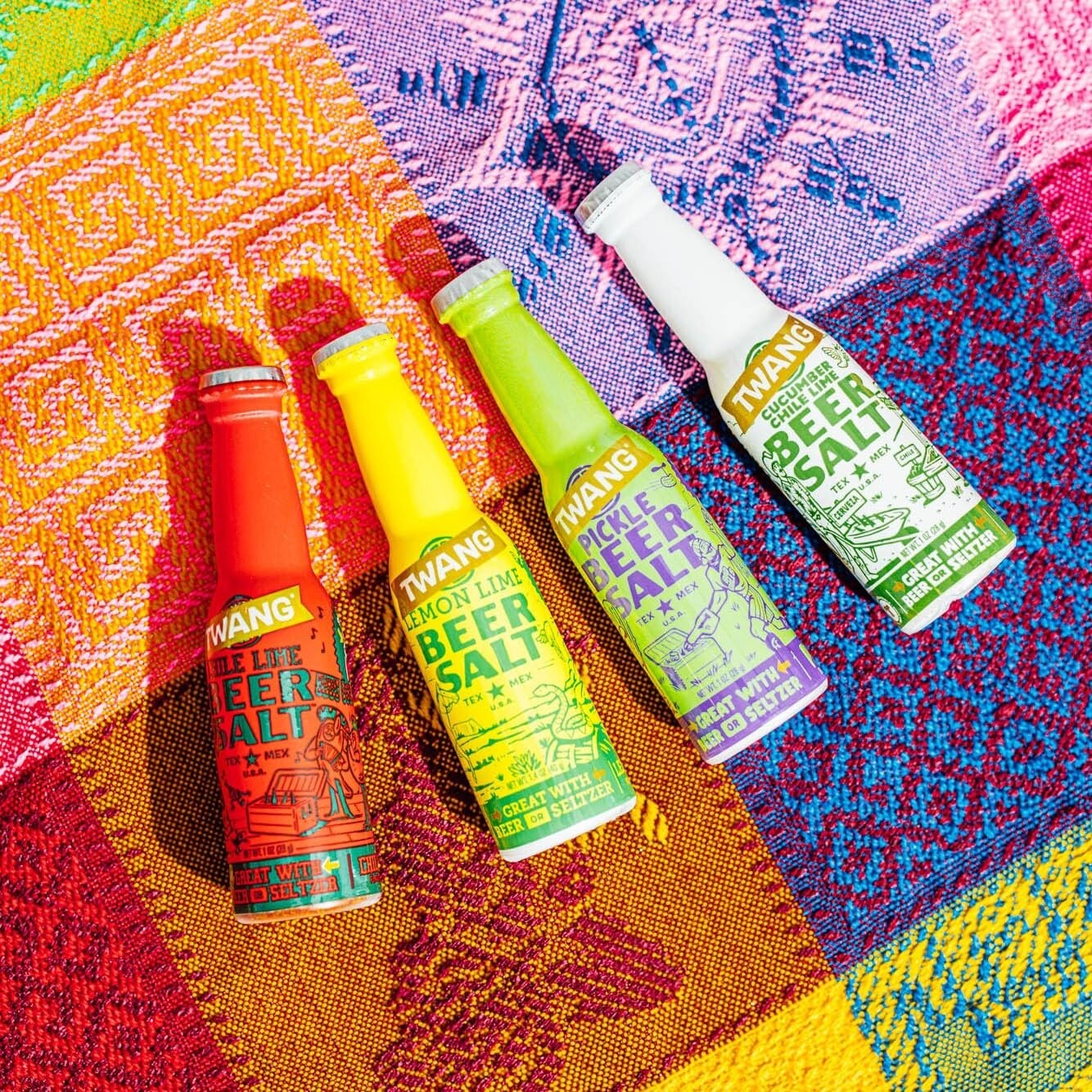 Authentic Mexican Chili Lime Beer Salt - 24 Mini Bottles for Ultimate Flavor