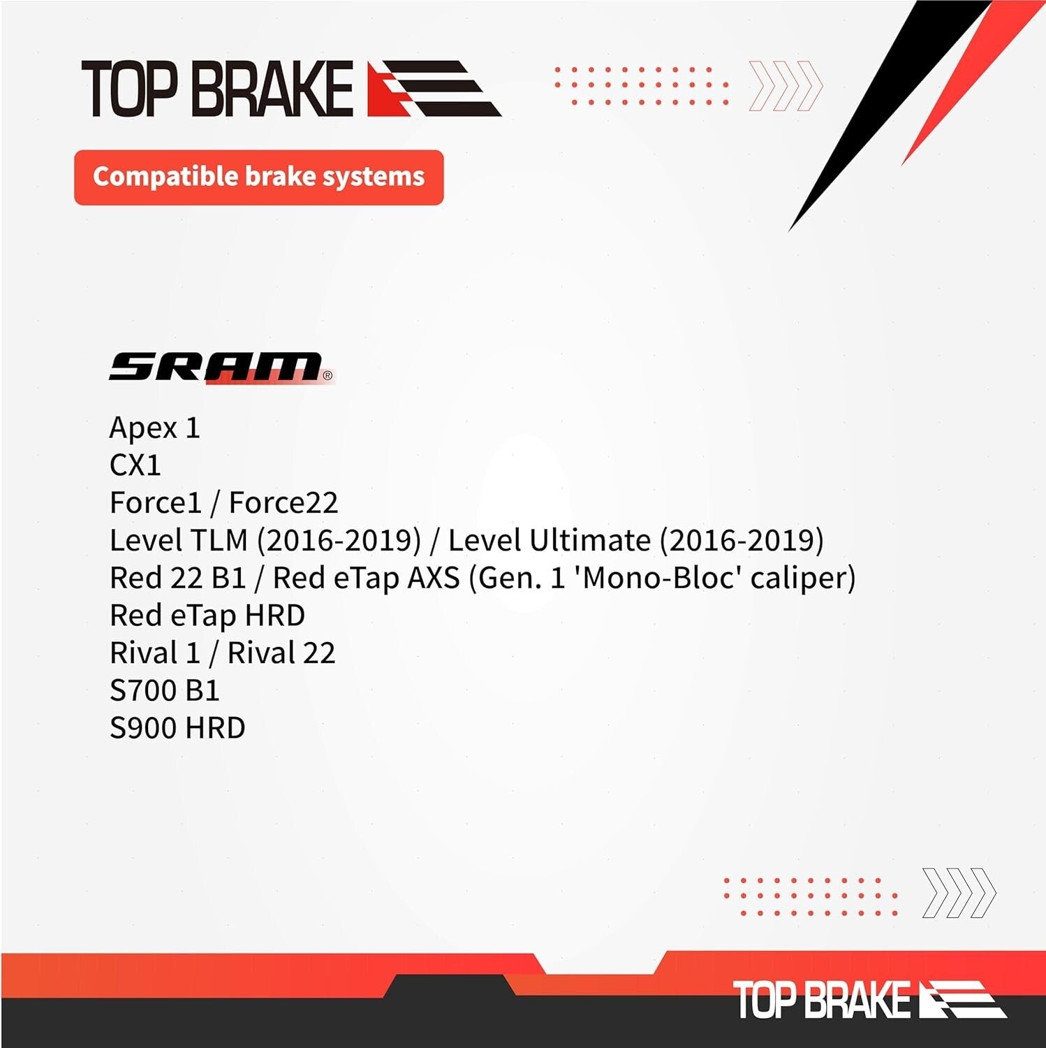 Exceptional Stopping Power Brake Pads - Fit for AVID SRAM & All Mountain Bikes