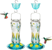 Load image into Gallery viewer, Hanging Glass Hummingbird Feeders - Gold Award Winning Design &amp; Flavor Saver