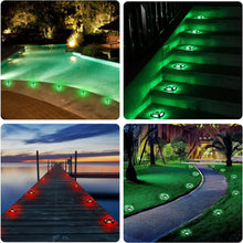 Load image into Gallery viewer, Elegant 12 Pack Solar Driveway Lights - Green &amp; Red Color Modes for Pathways