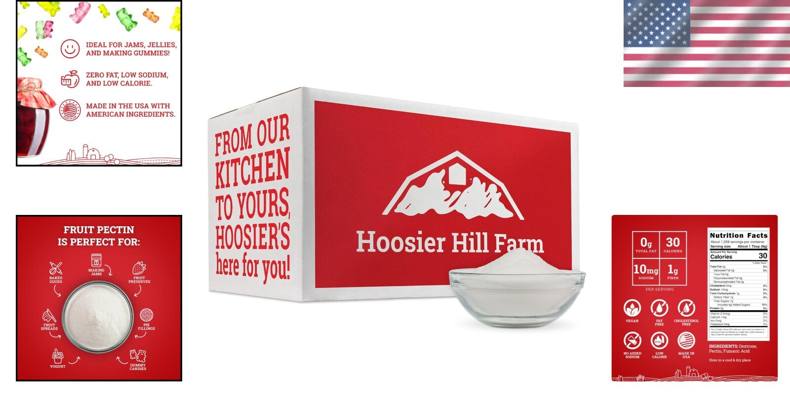 25LB Bulk Fruit Pectin for Perfectly Thick Jams & Jellies - Natural Thickener