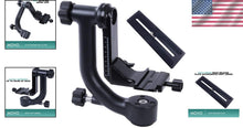 Load image into Gallery viewer, Professional DSLR Gimbal Tripod Head with Arca-Swiss Plate – Wildlife Ready