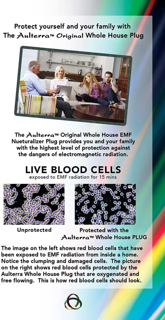 Innovative EMF Protection Plug - Neutralizes 5G Effects, No Installation Needed