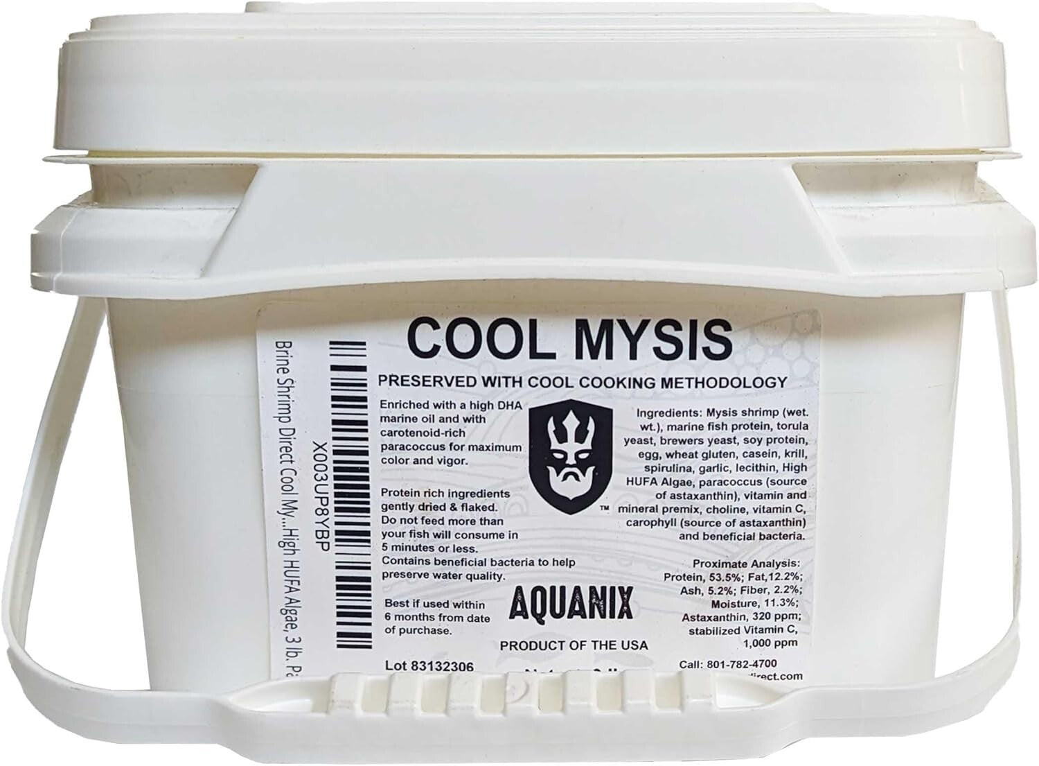 Enriched 3 lb Cool Mysis Flakes for Freshwater & Marine Fish - Vital Nutrients
