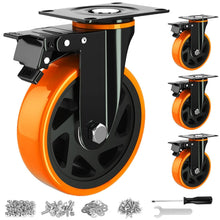 Load image into Gallery viewer, Versatile Heavy-Duty 6-Inch Caster Wheels for Furniture &amp; Workbench - Set of 4