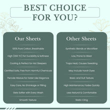 Load image into Gallery viewer, Premium Quality 4-Piece Aqua Paisley 100% Cotton Queen Sheet Set – Cool and Soft