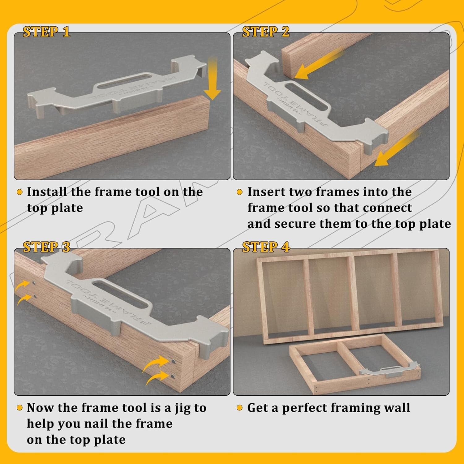 Precision Stud Spacing Tool - Professional Grade Cast Aluminum Framing Aid