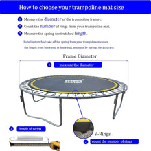 Load image into Gallery viewer, Trampoline Replacement Mat for 15ft Frame - UV Resistant &amp; Easy Setup Included