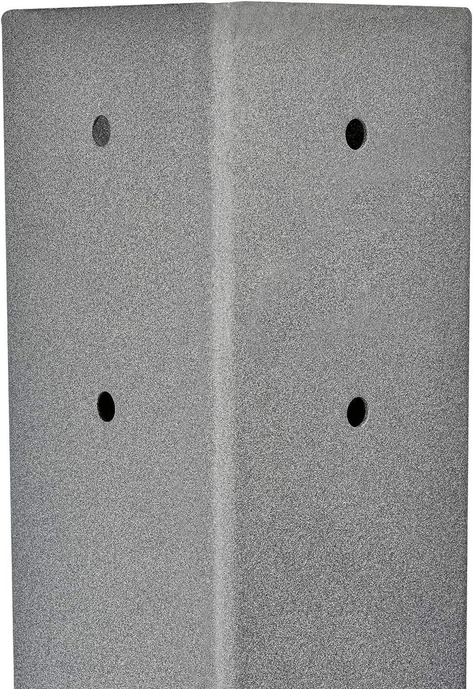 Granite 43" In-Ground Steel Mailbox Post with Installation Hardware Included