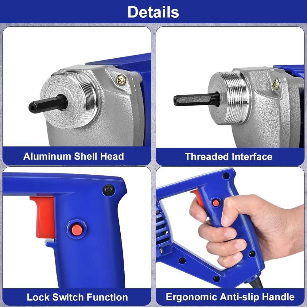 Efficient 1500W Electric Concrete Vibrating Tool - Lightweight & Portable