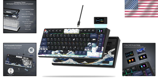 Womier S-K80 - Premium RGB Mechanical Keyboard with Visual Multimedia Screen