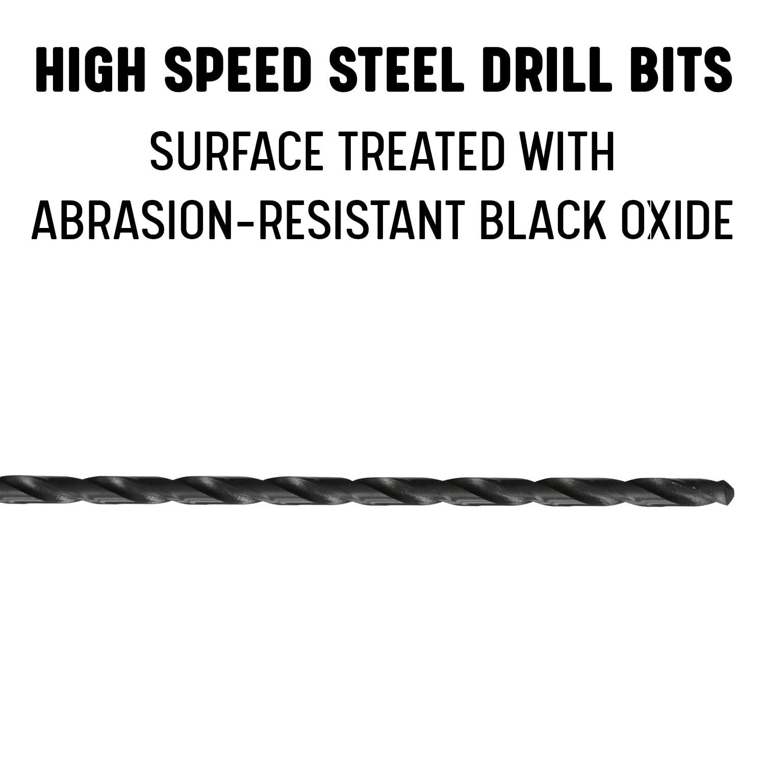 45/64" Extra Long High-Speed Drill Bit - 12" Length with Reduced Shank Design