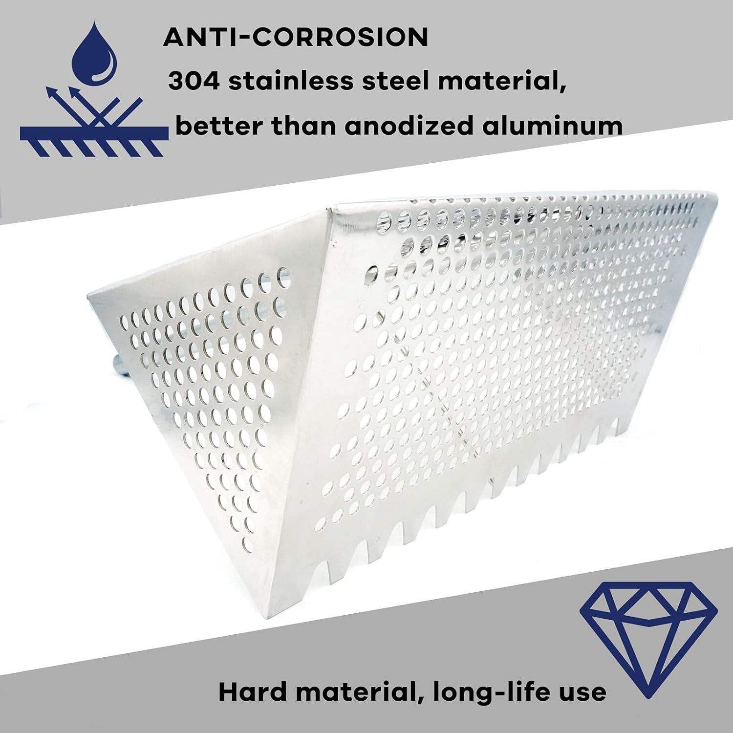 Efficient Sand Crab Catcher – Sharp Tooth Rake, 47-Inch Detachable Handle