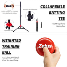 Load image into Gallery viewer, Knotless Polyester Baseball Net &amp; Adjustable Tee for Indoor/Outdoor Training Fun
