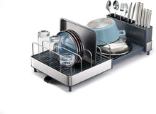 Load image into Gallery viewer, Expandable Stainless Steel Dish Drying Rack with High Capacity for Cookware