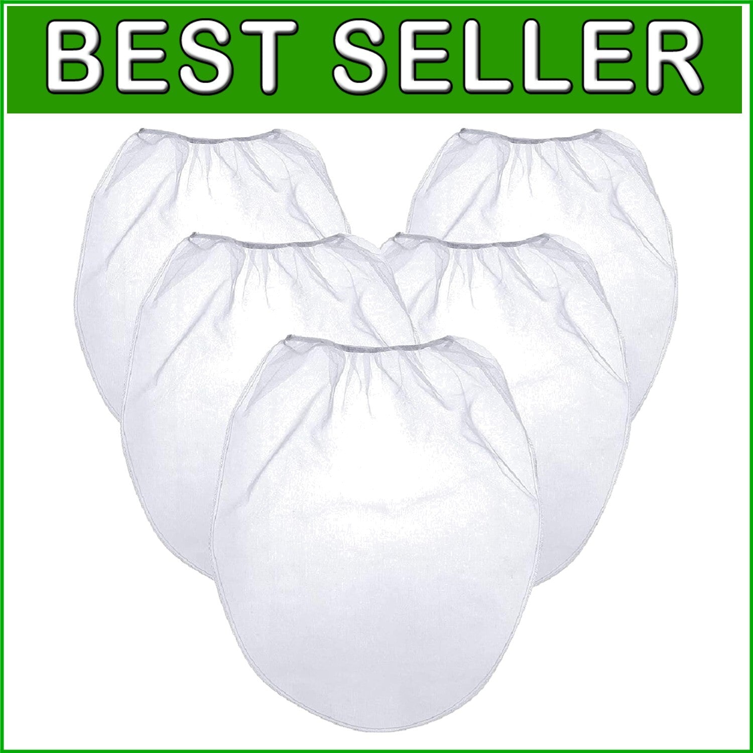 Multi-Purpose 5 Gallon Paint Strainer Bags - 50 Pieces, Ideal for Gardening Too