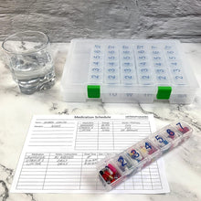 Load image into Gallery viewer, 7-Day Clear Weekly Pill Organizer - Your All-in-One Medication Solution