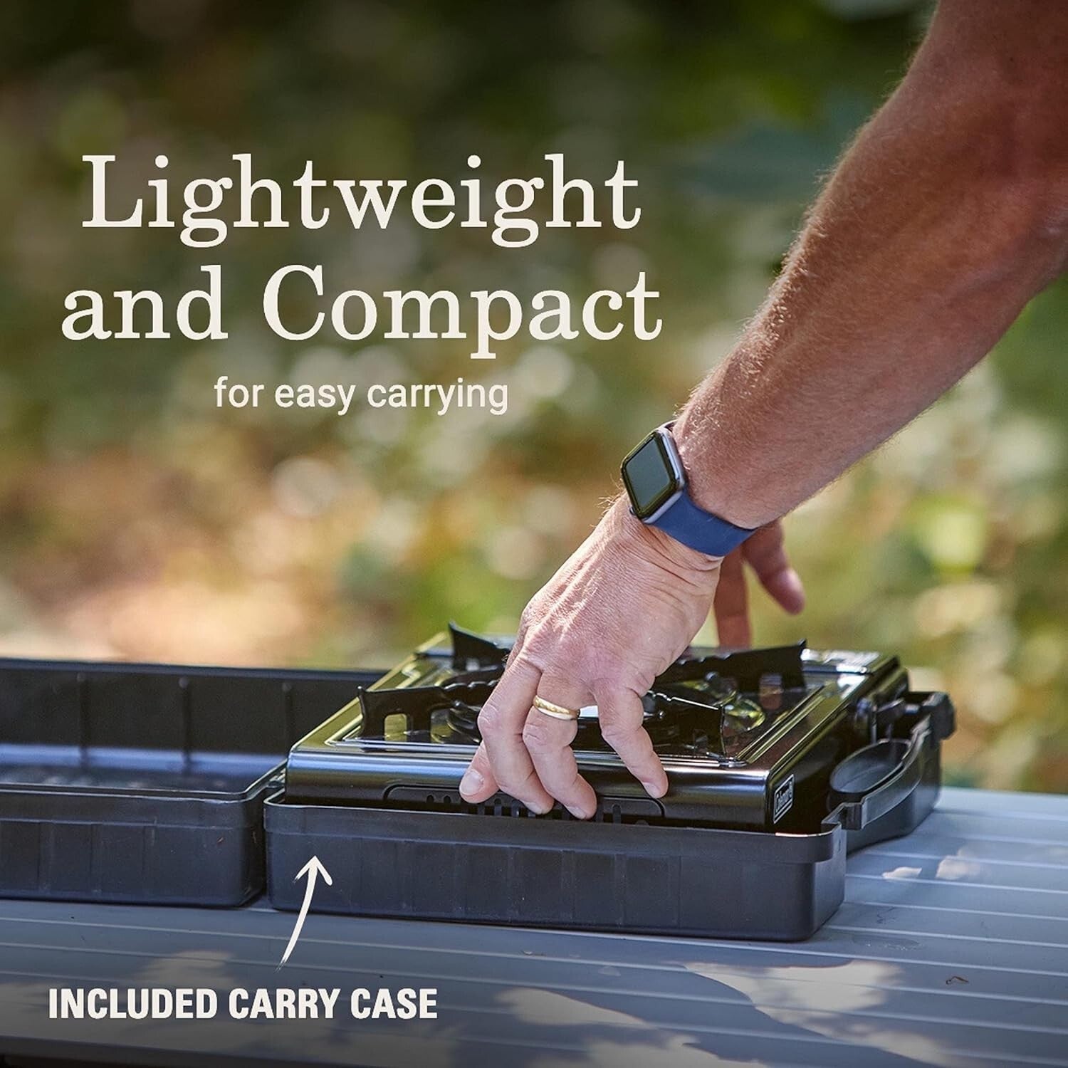 Efficient 1-Burner Butane Stove with Carry Case - Perfect for Camping & Picnics