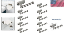 Load image into Gallery viewer, Stylish Self-Adhesive Toilet Roll Holder - Pack of 10 in Elegant Brushed Nickel
