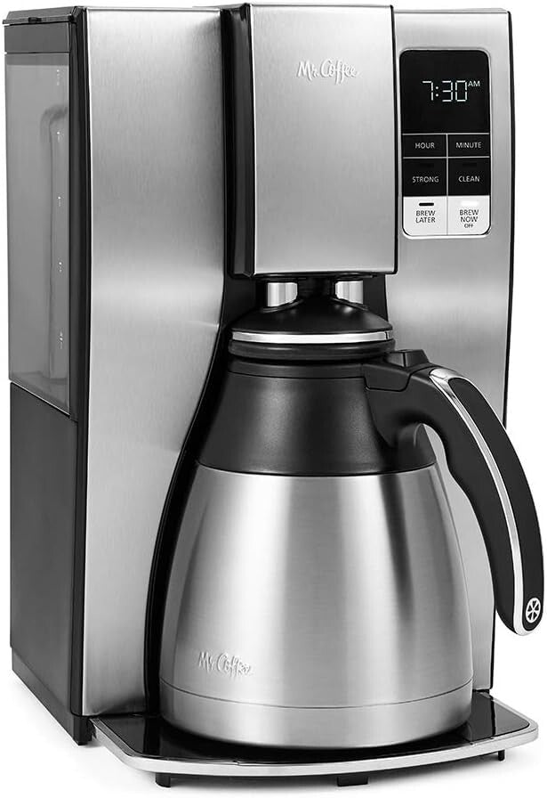 Brew Faster: 10-Cup Fully Automatic Coffee Maker with Stainless Steel Carafe