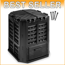 Load image into Gallery viewer, Lightweight 360L Compost Bin with Aeration Design – Easy Assembly &amp; Secure Lid