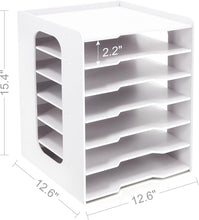 Load image into Gallery viewer, Durable 7-Tier Paper Organizer for 12x12 Scrapbook Supplies - Easy Assembly