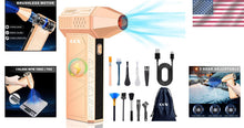 Load image into Gallery viewer, Gold Compressed Air Blower - Lightweight 3-Gear Electric Duster for PC Cleaning