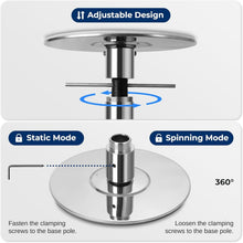 Load image into Gallery viewer, Enhanced Fitness &amp; Dance: 45mm Chrome Pole with Adjustable Height &amp; Party Lights