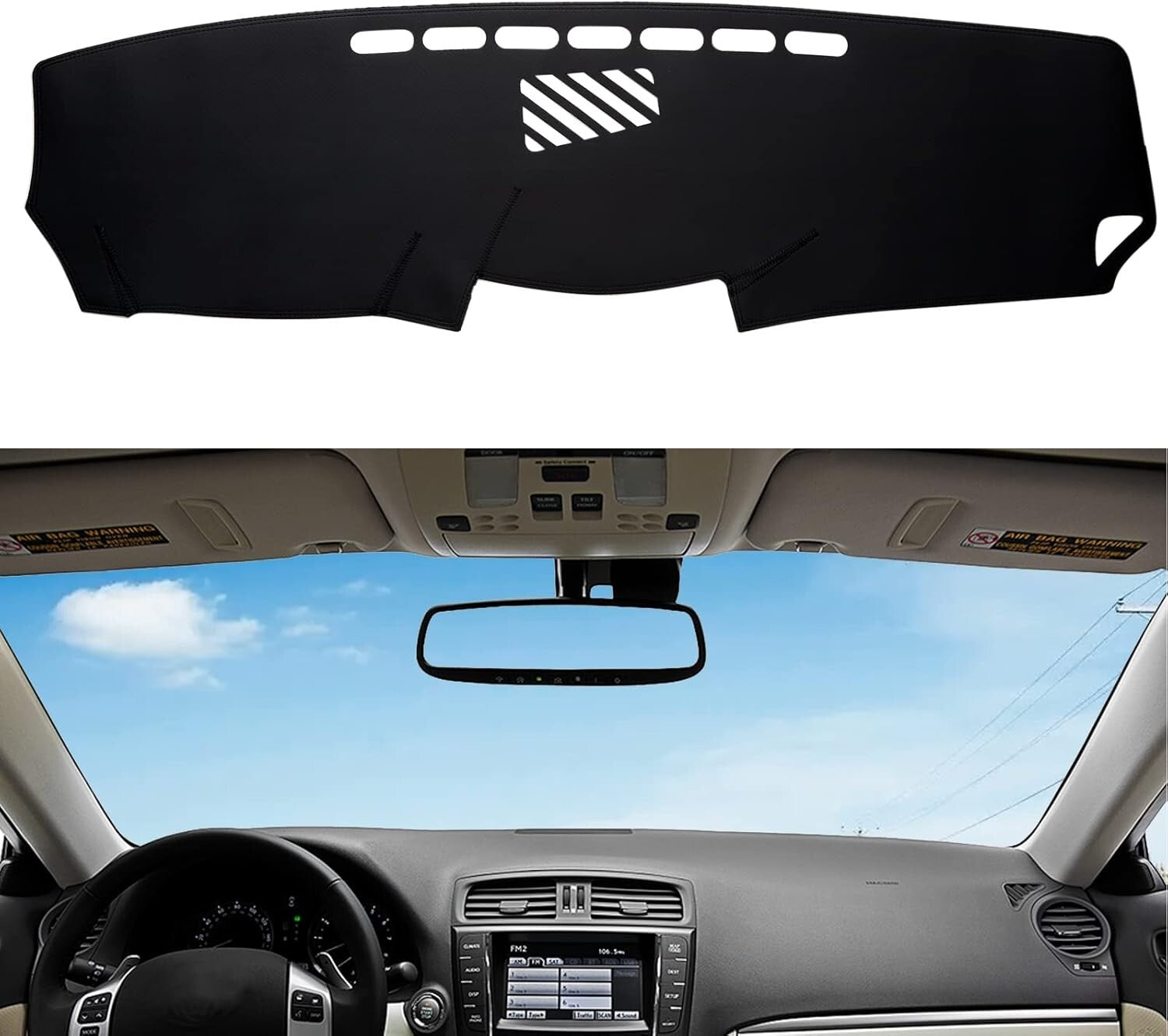 Non-Slip Dashboard Cover for Lexus IS F/IS250 - Fashionable and Functional
