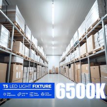 Load image into Gallery viewer, Energy-Efficient 12-Pack 4FT T5 LED Shop Lights - 20W, Indoor Use, 2200lm